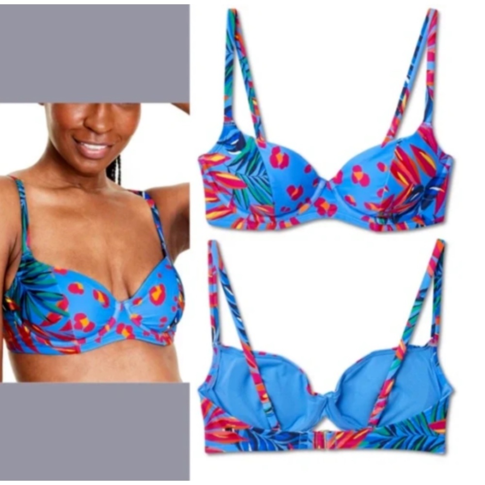 NWT  Tabitha Brown x‎ Target [ XXS ] Tropical/Leopard Bikini Top + Bottom #5413 - Picture 15 of 15